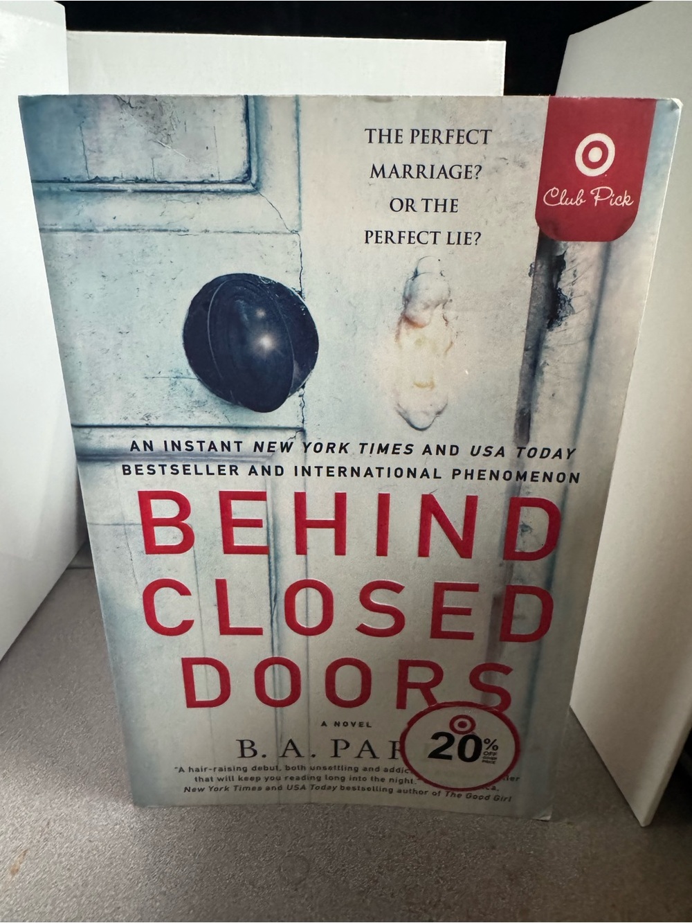 Behind Closed Doors by - White/Gray Paperback